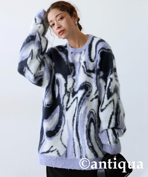 ジャガードニット（ニット/セーター）｜antiqua（アンティカ）