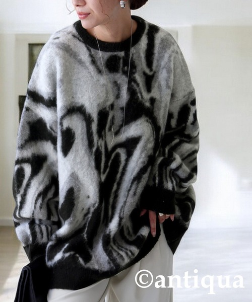 ジャガードニット（ニット/セーター）｜antiqua（アンティカ）