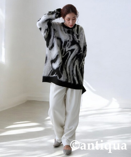 ジャガードニット（ニット/セーター）｜antiqua（アンティカ）