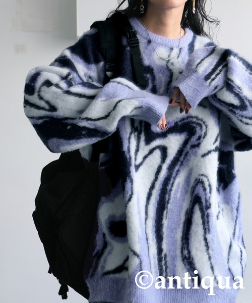 ジャガードニット（ニット/セーター）｜antiqua（アンティカ）