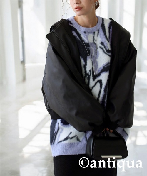 ジャガードニット（ニット/セーター）｜antiqua（アンティカ）
