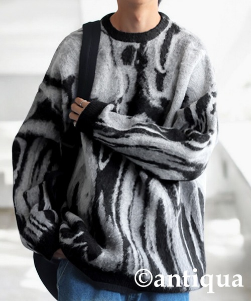 ジャガードニット（ニット/セーター）｜antiqua（アンティカ）