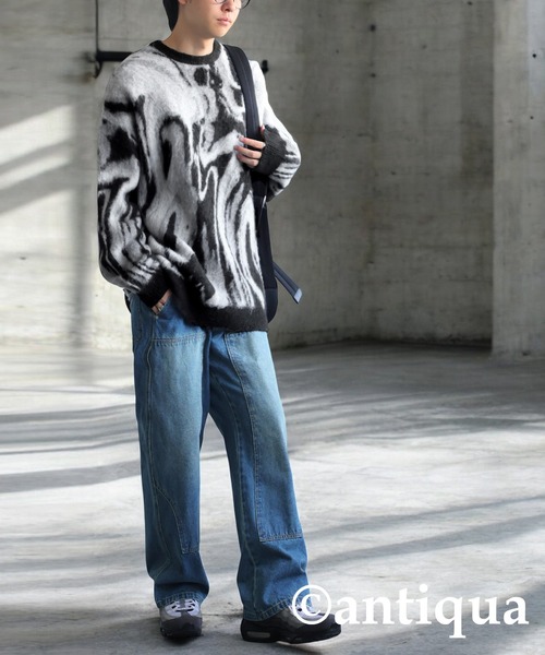 ジャガードニット（ニット/セーター）｜antiqua（アンティカ）