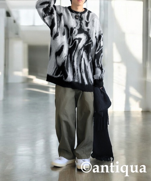 ジャガードニット（ニット/セーター）｜antiqua（アンティカ）