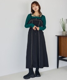 mysty woman | パイピングコードキャミワンピース 148915(ワンピース)