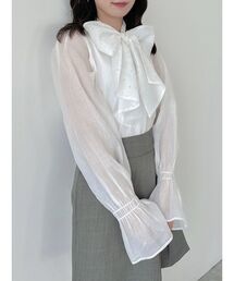 dazzlin | ビックリボンラインストーンブラウス(シャツ/ブラウス)