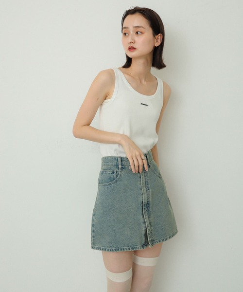 SENSE OF PLACE by URBAN RESEARCH（センスオブプレイスバイアーバンリサーチ）の「プレートピグメントタンクトップ（タンクトップ・レディース・ピンク/グレー/オフホワイト・S/ONE）」の5枚目の写真