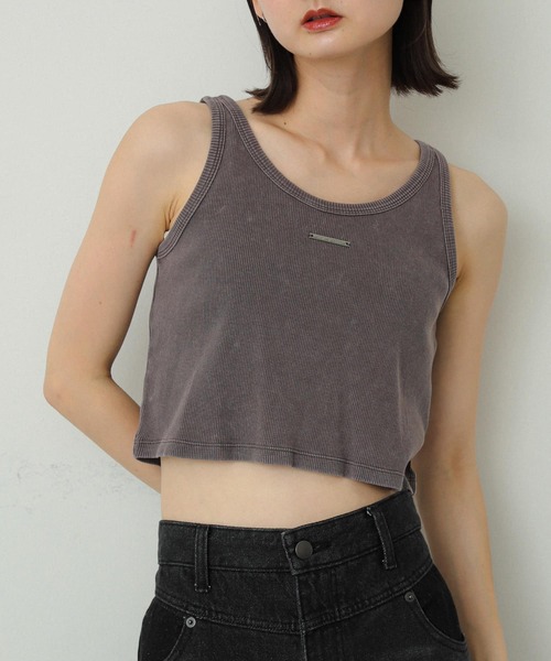 SENSE OF PLACE by URBAN RESEARCH（センスオブプレイスバイアーバンリサーチ）の「プレートピグメントタンクトップ（タンクトップ・レディース・ピンク/グレー/オフホワイト・S/ONE）」の9枚目の写真