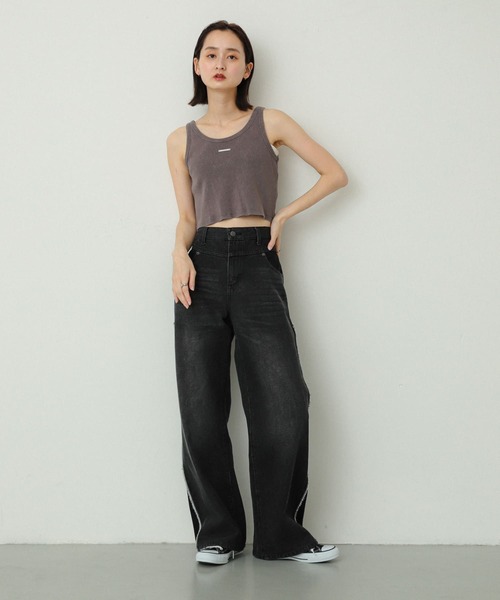 SENSE OF PLACE by URBAN RESEARCH（センスオブプレイスバイアーバンリサーチ）の「プレートピグメントタンクトップ（タンクトップ・レディース・ピンク/グレー/オフホワイト・S/ONE）」の12枚目の写真