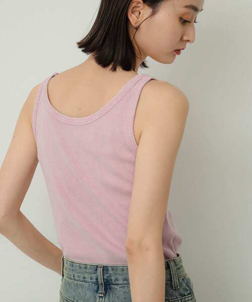 SENSE OF PLACE by URBAN RESEARCH（センスオブプレイスバイアーバンリサーチ）の「プレートピグメントタンクトップ（タンクトップ・レディース・ピンク/グレー/オフホワイト・S/ONE）」の13枚目の写真
