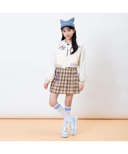 algy（アルジー）の「タンタケスタジャン（スタジャン・キッズ・サックスブルー/アイボリー/ブラック・SMALL/MEDIUM/X-SMALL/XX-SMALL）」の6枚目の写真