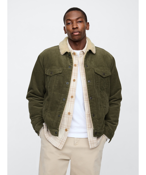 GAP（ギャップ）の「ボア裏地 アイコン コーデュロイジャケット