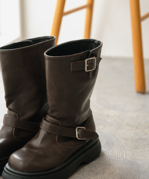 Kastane(カスタネ)の「エンジニアブーツ(ブーツ・レディース・ブラック/ブラウン・38/39/37)」の15枚目の写真