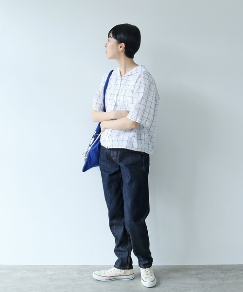 PAR ICI(パーリッシィ)の「12.5OZデニム ジョッパーパンツ(デニムパンツ・レディース・ネイビー/サックスブルー・S/M)」の4枚目の写真