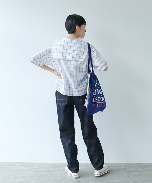 PAR ICI(パーリッシィ)の「12.5OZデニム ジョッパーパンツ(デニムパンツ・レディース・ネイビー/サックスブルー・S/M)」の5枚目の写真