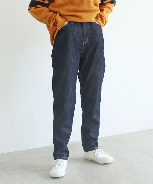 PAR ICI(パーリッシィ)の「12.5OZデニム ジョッパーパンツ(デニムパンツ・レディース・ネイビー/サックスブルー・S/M)」の7枚目の写真