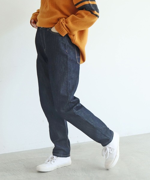 PAR ICI(パーリッシィ)の「12.5OZデニム ジョッパーパンツ(デニムパンツ・レディース・ネイビー/サックスブルー・S/M)」の8枚目の写真