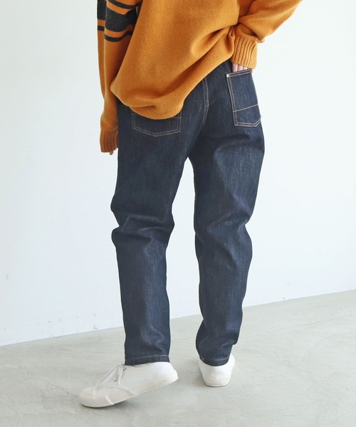 PAR ICI(パーリッシィ)の「12.5OZデニム ジョッパーパンツ(デニムパンツ・レディース・ネイビー/サックスブルー・S/M)」の9枚目の写真