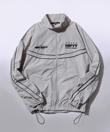 SITRY | Nylon Track Jacket/オーバーサイズ ユニフォームデザイン ブロークコア 切替 ナイロンジャケット トラックジャケット ブルゾン(ナイロンジャケット)