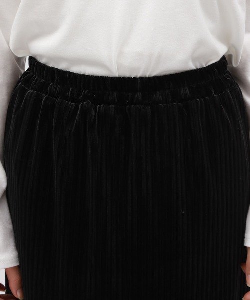 LAKOLE（ラコレ）の「ベロアリブナロースカート / 148118（スカート・レディース・アイボリー/ブラック/グレー/モカ・FREE）」の20枚目の写真