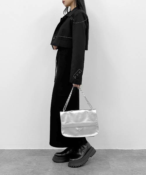 LVEU.（ラブユ.）の「【LVEU.】ステッチデザインクロップドジャケット