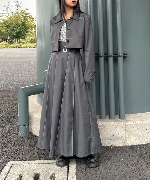 LVEU. クロップジャケット LVEU. ジャケット テーラードジャケット 「LVEU.」ピンデザイン