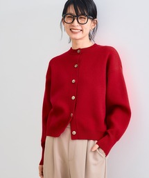 CROSS FUNCTION | 《洗える・タンブル乾燥可》クルーネックニットカーディガン【CROSS FUNCTION/クロスファンクション】(ニット/セーター)