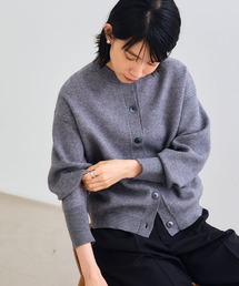 CROSS FUNCTION | 《洗える・タンブル乾燥可》クルーネックニットカーディガン【CROSS FUNCTION/クロスファンクション】(ニット/セーター)