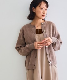 CROSS FUNCTION | 《洗える・タンブル乾燥可》クルーネックニットカーディガン【CROSS FUNCTION/クロスファンクション】(ニット/セーター)