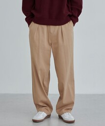 coen | ウォッシュドストレッチワイドチノパンツ(チノパンツ)