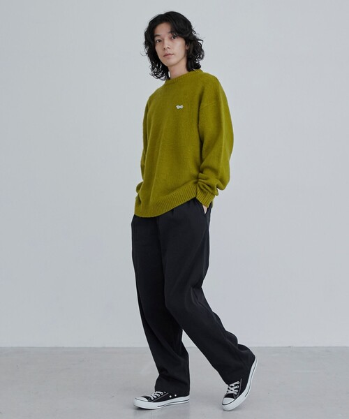 coen（コーエン）の「ウォッシュドストレッチワイドチノパンツ（チノパンツ・メンズ・ベージュ/パープル/ネイビー・M/L/XL）」の9枚目の写真