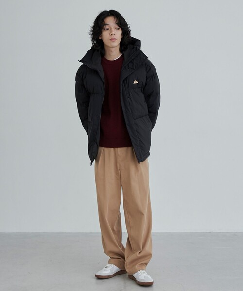 coen（コーエン）の「ウォッシュドストレッチワイドチノパンツ（チノパンツ・メンズ・ベージュ/パープル/ネイビー・M/L/XL）」の11枚目の写真