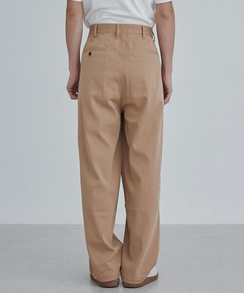 coen（コーエン）の「ウォッシュドストレッチワイドチノパンツ（チノパンツ・メンズ・ベージュ/パープル/ネイビー・M/L/XL）」の18枚目の写真