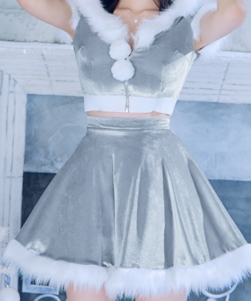 セットアップバニーフレアサンタコスプレ【サンタコス 5点セット