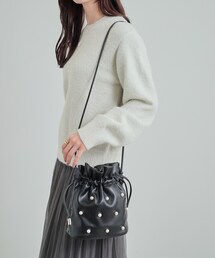 SHOO・LA・RUE | 華やかさをプラスする パール調巾着ショルダーバッグ(ショルダーバッグ)