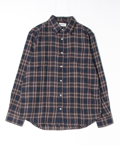 GLOSTER(グロスター)の「【GLOSTER/グロスター】ツイルチェック 起毛 レギュラーカラーシャツ 長袖 ネルシャツ(シャツ/ブラウス・メンズ・ブルー/ホワイト/レッド/イエロー・M/L/XL)」の7枚目の写真