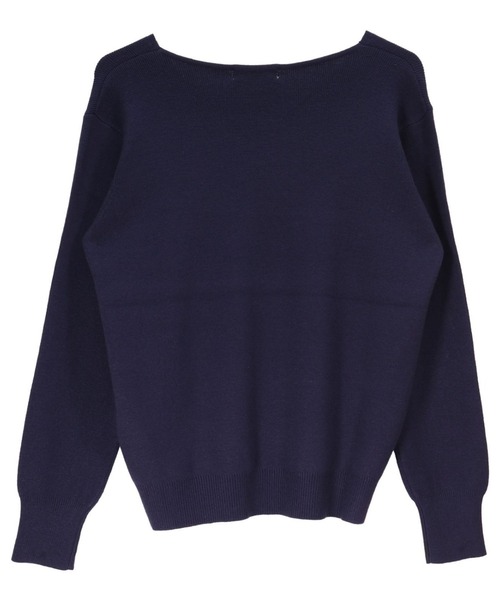 TOKYO SHIRTS(トウキョウシャツ)の「ベーシックVネックニットプルオーバー(ニット/セーター・レディース・ブラウン/ネイビー/グレー・M/L/LL)」の14枚目の写真