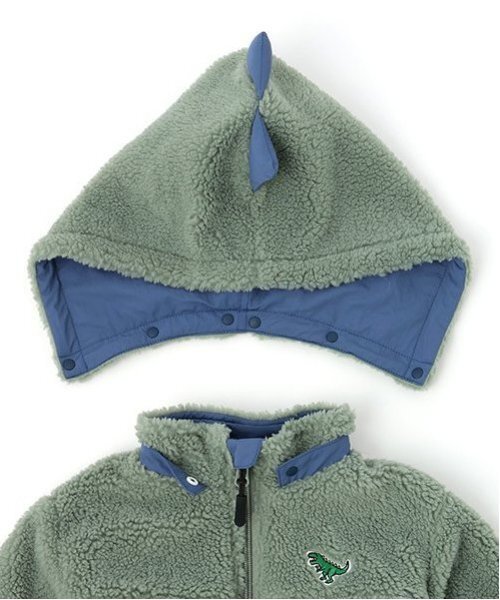 kladskap（クレードスコープ）の「恐竜リバーシブルボアブルゾン（ブルゾン・キッズ・ベージュ/カーキ・90cm/100cm/110cm/120cm/130cm）」の17枚目の写真