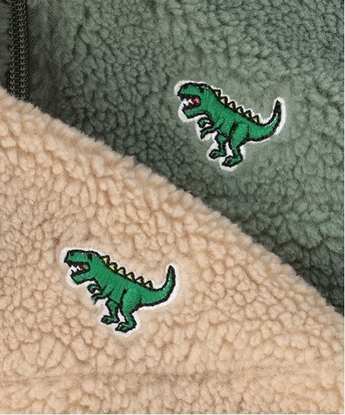 kladskap（クレードスコープ）の「恐竜リバーシブルボアブルゾン（ブルゾン・キッズ・ベージュ/カーキ・90cm/100cm/110cm/120cm/130cm）」の18枚目の写真