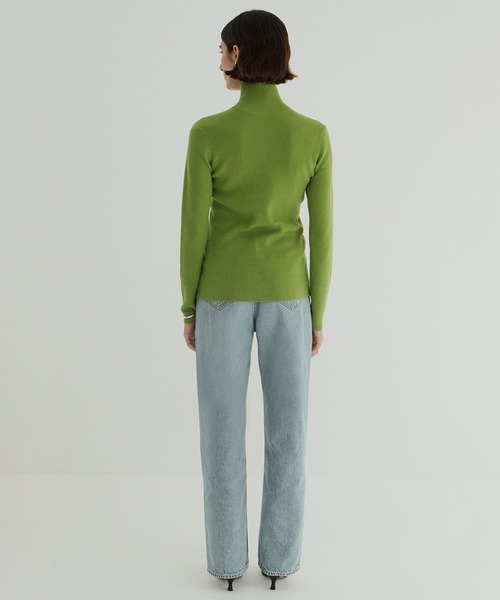CLANE（クラネ）の「W FACE BUTTON KNIT TOPS（ニット/セーター・レディース・ブラック/グリーン/ホワイト・1/2）」の14枚目の写真
