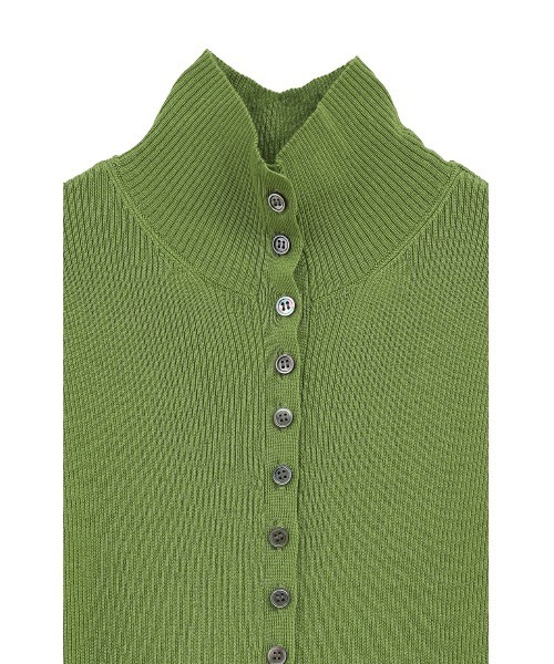 CLANE（クラネ）の「W FACE BUTTON KNIT TOPS（ニット/セーター・レディース・ブラック/グリーン/ホワイト・1/2）」の20枚目の写真
