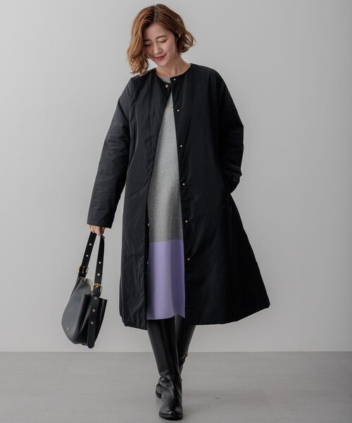 セール】【撥水加工】中綿 パデット ドルマンコート（ダウンジャケット