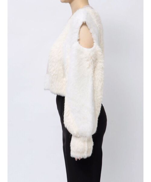 MURUA（ムルーア）の「異素材MIXフェザーニット（ニット/セーター・レディース・アイボリー/ブラウン/ブルー・FREE）」の11枚目の写真