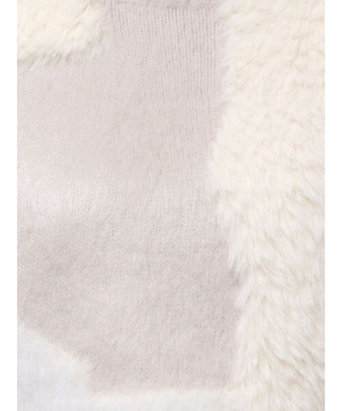 MURUA（ムルーア）の「異素材MIXフェザーニット（ニット/セーター・レディース・アイボリー/ブラウン/ブルー・FREE）」の15枚目の写真