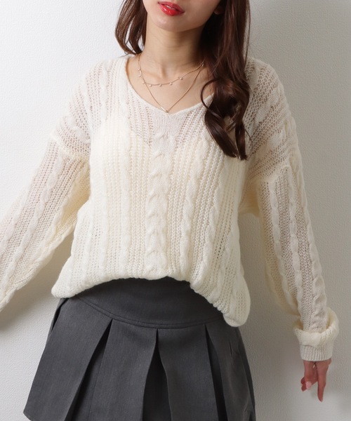 セール 30%OFF】【SHIPS別注】onit:〈手洗い可能〉ディープ V