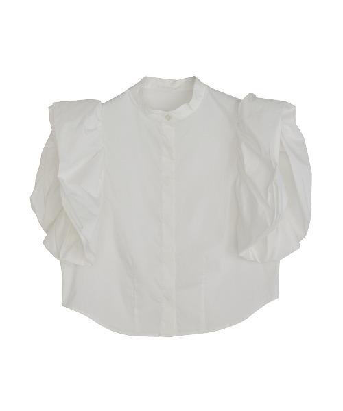 Ameri（アメリ）の「PETAL SLEEVE COMPACT BLOUSE（シャツ