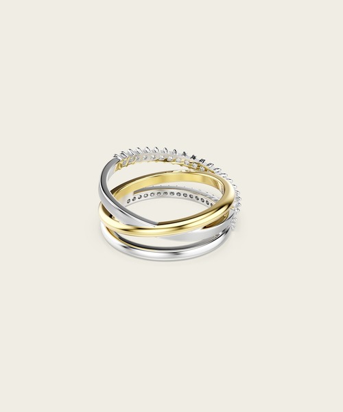 SWAROVSKI(スワロフスキー)の「【公式】【スワロフスキー】Hyperbola リング ミックスカット, ホワイト, ミックスメタル仕上げ(リング・レディース・ホワイト・50/55/52)」の5枚目の写真