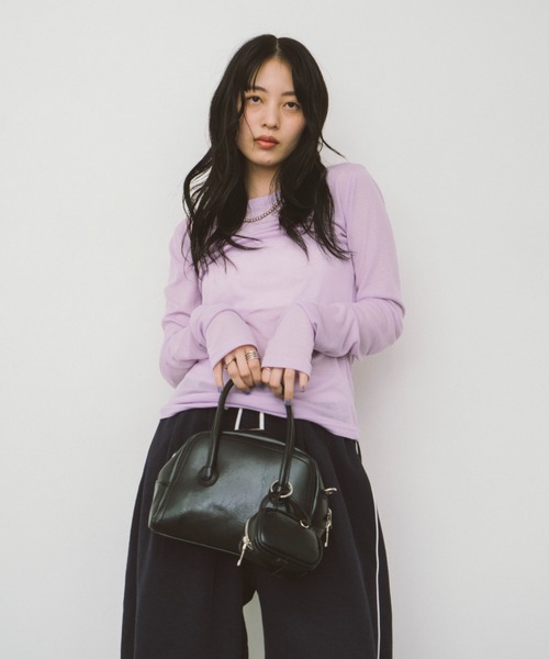 HANNE（アン）の「ポーチコンビミニボストンハンドバッグ（ハンドバッグ・レディース・ブラック/ブラウン・FREE）」の17枚目の写真