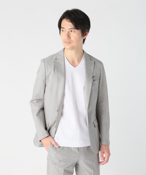 CROWDED CLOSET(クラウデッドクローゼット)の「COOLDOTS 2WAYストレッチジャケット(テーラードジャケット・メンズ・ネイビー/ダークネイビー/ライトグレー・04/03/02/01)」の2枚目の写真