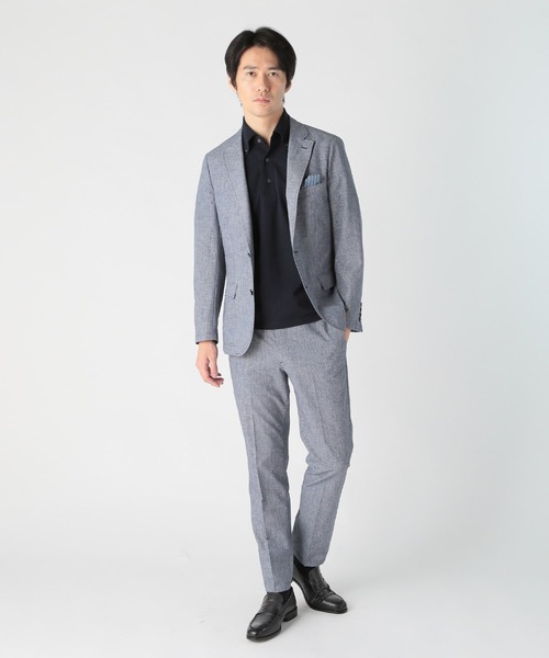 CROWDED CLOSET(クラウデッドクローゼット)の「COOLDOTS 2WAYストレッチジャケット(テーラードジャケット・メンズ・ネイビー/ダークネイビー/ライトグレー・04/03/02/01)」の7枚目の写真